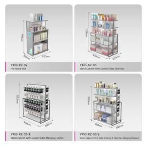 Makeup Display Shelf Integral Back Cabinet With Light-box For Cosmetic Store