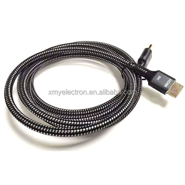 High Speed 4K 8K UHD Braided Nylon HDMI 2.1 Cable