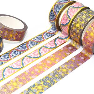 Decoration Custom Printed Silver Or Foil Adhesive Washi Tape Manufacturer