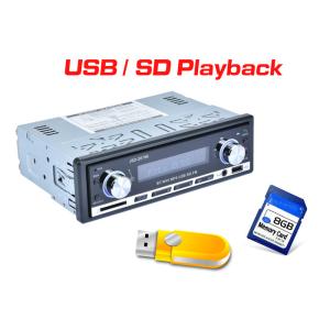 2 Knob Car Audio Bt Bluetooth Car Radio Electronic Tuning FM With Clock Function