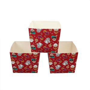 China Disposable 300gsm Cupcake Square Paper Baking Cups on sale