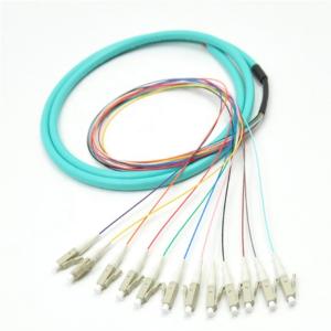 sc fiber optic patch panel 12 core fan out fiber optic colored pigtail