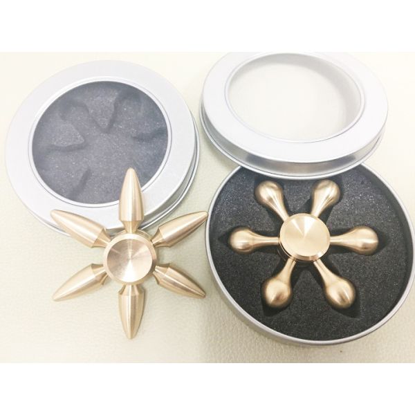 Wholesale Cheap price copper brass material detachable hand fidget finger spinner QL1102