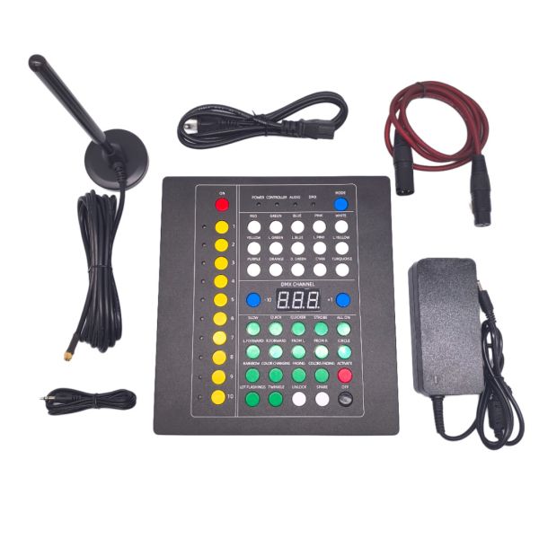 Professionals DMX512 Wireless Controller Concert Support Glow LED Wristband 10