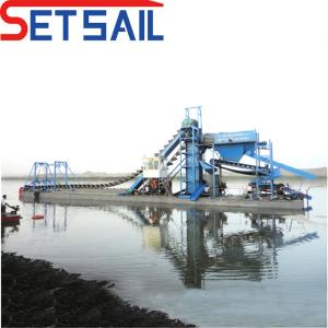 Gold and Diamond Mining Dredger Equipped with QHCBD-3 Diesel Engine Generator