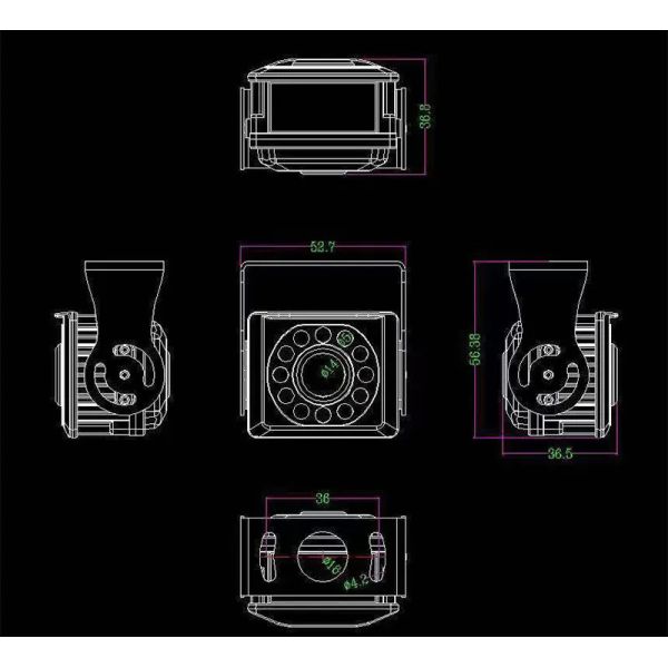 170° Wide-Angle Waterproof Car Camera with 1080P HD Infrared Night Vision and Custom OEM/ODM Support