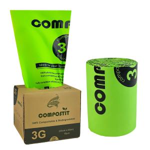 Compostable Flat Top Biodegradable Garbage Bags Harmless