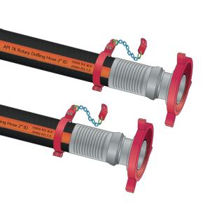 Rig Rubber Rotary Drilling Hose API 7k API 17K standards