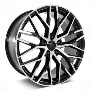 A356.2 OEM 21 Inch Audi Replica Wheels 21x9.5 Alloy Rim Black Machined Face