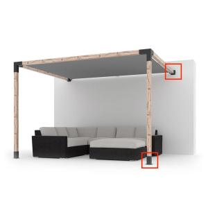 China 6''*6'' Custom Modular Sizing Pergola Kit Brackets with Single-side Installation on sale China 6''*6'' Custom Modular Sizing Pergola Kit Brackets with Single-side Installation on sale