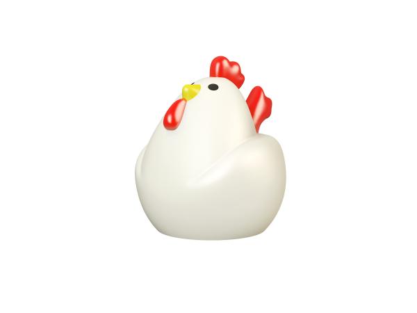 Nontoxic Silicone Led Cute Chicken Night Light Soft , Portable And Safe