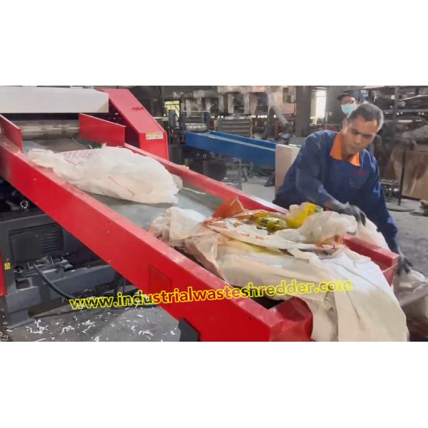PP Woven Bags Sacks Shredder Polypropylene Bags Grinder Large Capacity