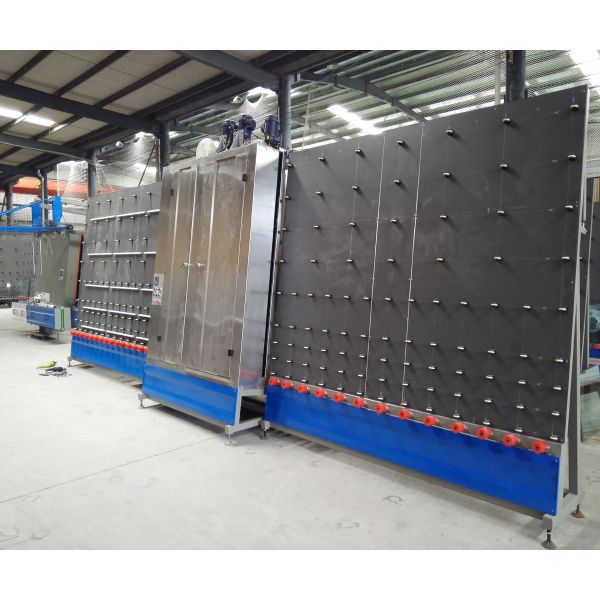 Quality 1800x2500Mm Vertical Low - E automatic glass washer Machine high Washing Speed wholesale