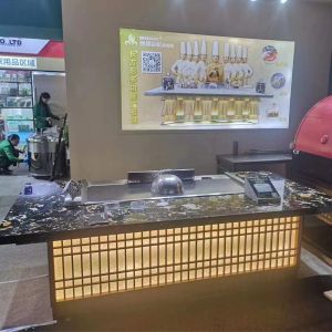 3 in 1 Multifunctional Commercial Teppanyaki Grill Table for Food Plaza and