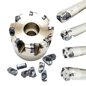 Feed Milling Cutter Head Tungsten Carbide End Mill Shoulder Tool Shank Shrink