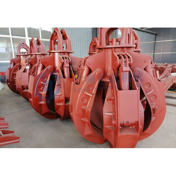 Hitachi 10-780Ton Excavator Attachment Orange Peel Grapple 5 Tine Double Shaft For EX22 EX30 EX60-5 EX8000 ZX35U ZX330