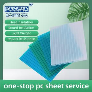 8MM 10MM 12MM Polycarbonate Cellular Roof Panel Material Transparent Polycarbona