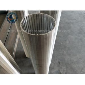100 μm Rewind Industrial Wedge Wire Screen , From Inside To Outside Filter Type