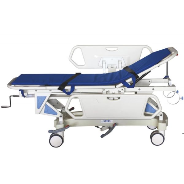 Quality Manual Emergency Transport Stretcher Trolley Hospital Patient Transfer Central Brake wholesale
