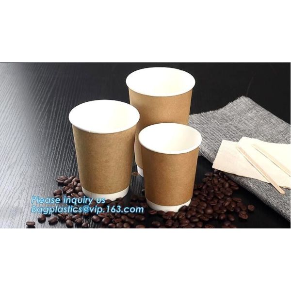 Quality Custom LOGO printed disposable coffee paper cup,AMAZON hot selling heat insulation disposable double wall paper cup PACK wholesale