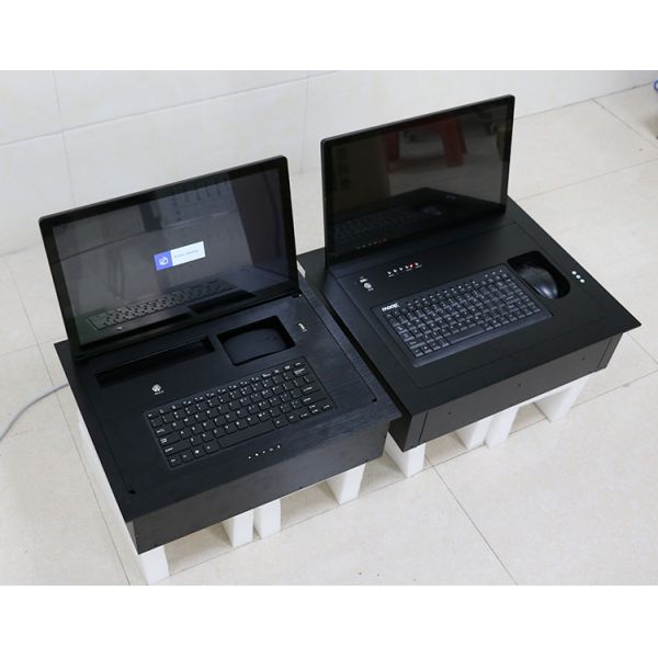 Screen Motorized Flip Up Desk LCD Monitor Lift For Conference Room Table