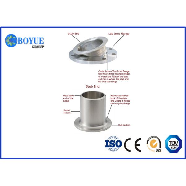 Quality ASME B16.5 Lap Joint Flange , Duplex Stainless Steel 316L Stub End Flange wholesale