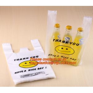 Biodegradable Reusable Plastic T-Shirt Bag Eco Friendly Compostable Grocery