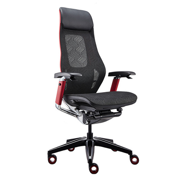 Quality Black Leather Headrest Swivel Gaming Chair High Back PA Frame Home Office wholesale