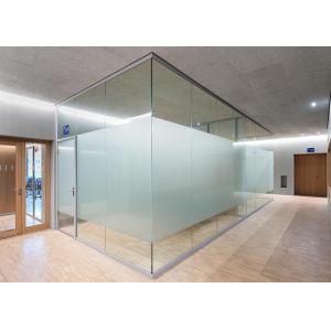 dividers space glass wall partition for office frameless advanced full view