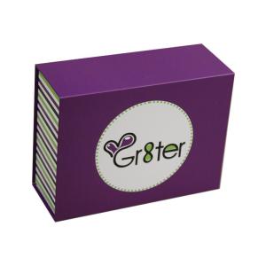 Black Cardboard Folding Box With Magnetic Closure , Foldable Gift Box With CMYK