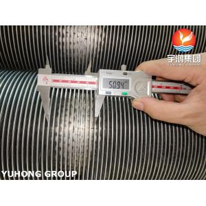 ASTM A376 TP347H Solid Fin Tubes With Carbon Steel Fins For Waste Heat Recovery