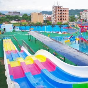 Comfortable Amazing Holiday World Water Slides Rainbow Wavy Water Slide