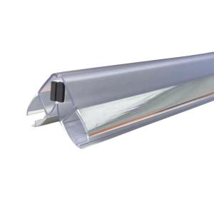 China Clear Swing Vertical Magnetic Glass to Glass Shower Door Seal for Inline Pvc Frameless Screen on sale