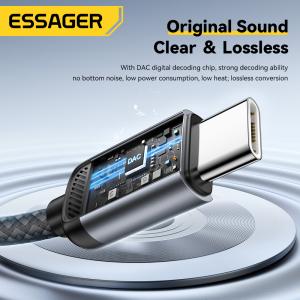 Essager ES-YP27 Usb Type C To Lightning iPhone Audio Converter Charger Adapter