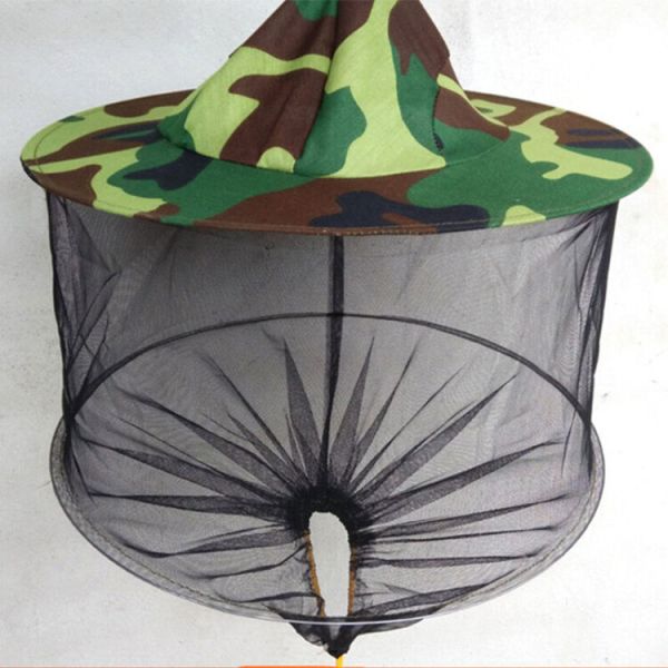 Beekeeping Protective Hat Single-Inner Layer Camouflage Bee Hat Polyester Material