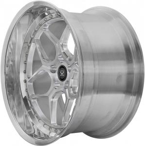 Polished Hyper Silver 2 Piece Forged Wheels 21 Inches Audi Rs6