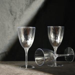 China FDA Certified PS Plastic Cups Goblet with Custom Logo For Champagne And Wine on sale