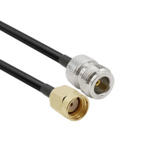 China LMR240 RF Coaxial Cable N Female to RP-SMA Male for Helium Antenna Signal Transmission on sale