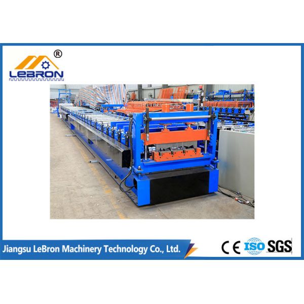 CE ISO Sheet Metal Roll Forming Machines , 20 Stations Metal Deck Forming