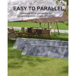 Lightweight Semi Flexible Solar Panel Bendable For Portable Generator Power