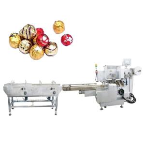 15-32mm Product Size Full Automatic Chocolate Wafer Ball Peanut Compound Packaging Machine