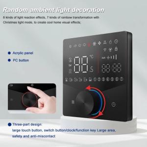 Smart Thermostat With 16A And 0.5℃ Temperature Control Accuracy WiFi Touch LED