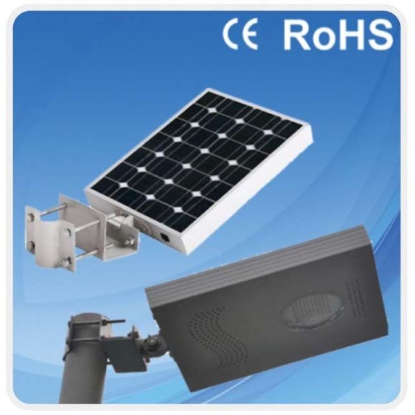 Quality solar power solar ourdoow lighting 8W  Integrated solar street light 5days rainy memory outdoor IP65 high lumens wholesale