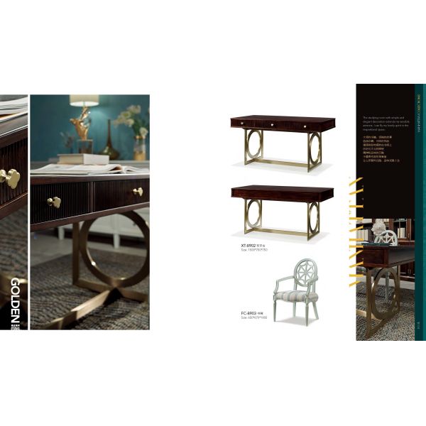 Luxury villa house furniture of Living room leather sofa set made by Maple wood structure with coffee table