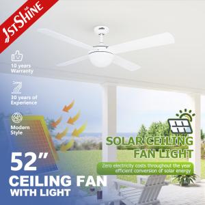 2- Solar Energy Saving Ceiling Fan with Stable Low Voltage and Solar Power
