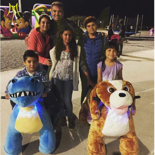 Quality Hansel   park games rocking horse with wheels plush rocking horse with led wholesale