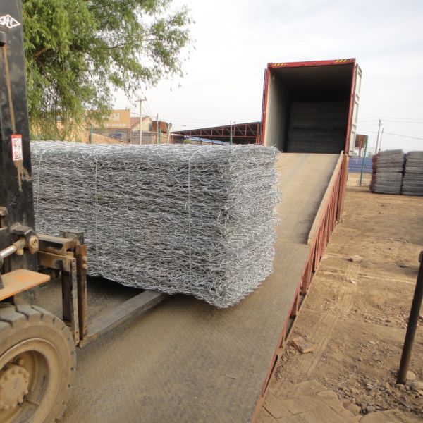 0.3m Width Galvanised Woven Gabion Baskets