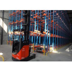Moveable Radio Shuttle Racking Metal Pallet Rack Storage Stainless Steel Q235
