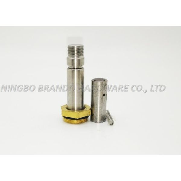 Quality No Groove 430FR Movable Core/Mixed Material Solenoid Stem With Brass Pentagon Seat wholesale