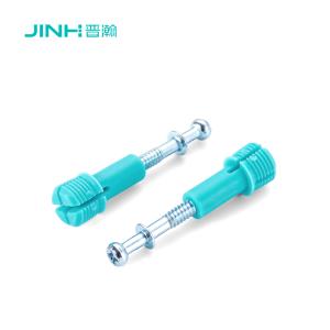 Cheap JINHAN JH-2064 Minifix Connector Rod with Spreading Bolt – Cold Rolled Steel &amp; Nylon, Zinc Plated, 40mm Length, for 15mm+ Board Furniture for sale